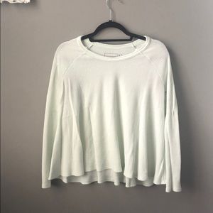 Free People Waffle Knit Top